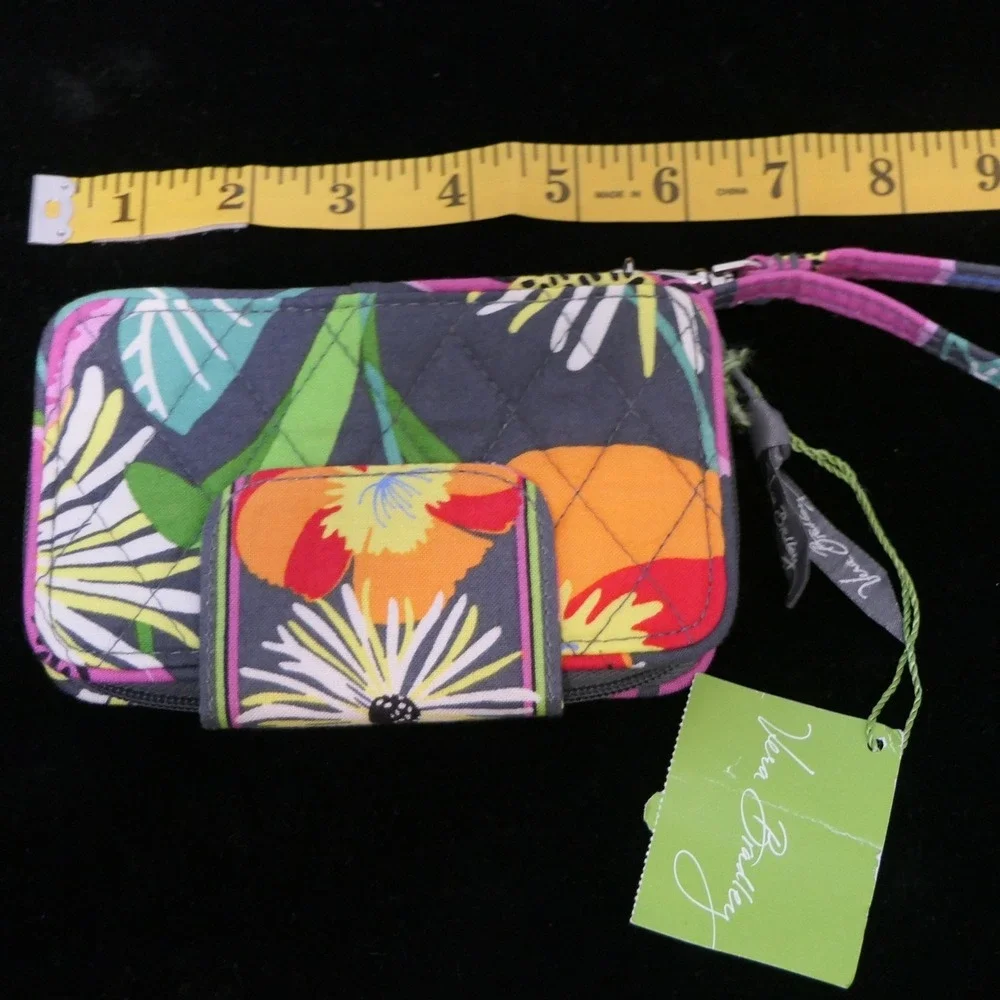 Vera Bradley Smartphone Wallet RARE Wristlet Jazzy Blooms Floral Quilted NEW